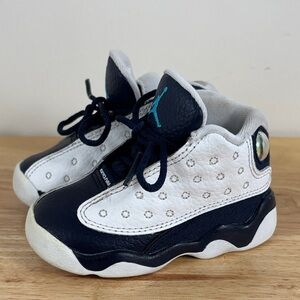 Air Jordan 13 Size 5C TD Obsidian Powder Blue XIII White Retro Baby Toddler